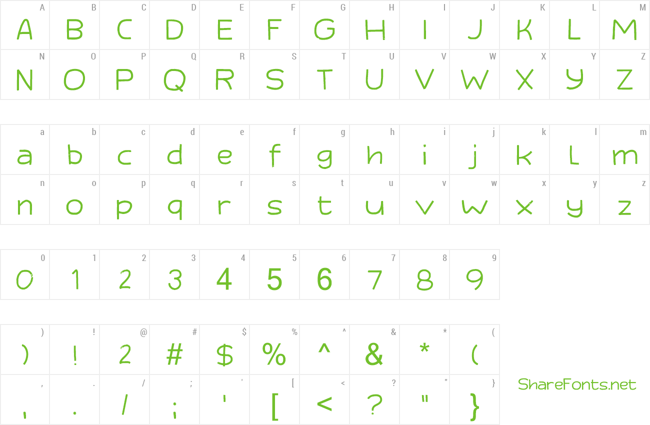 Font Third Time Lucky preview